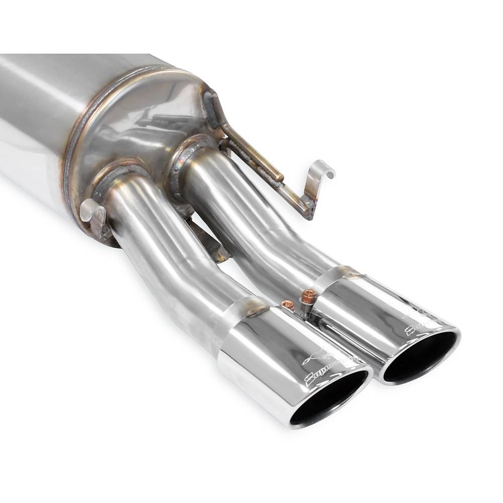 Mid-pipe kit + rear muffler 2 Ov. 90x70