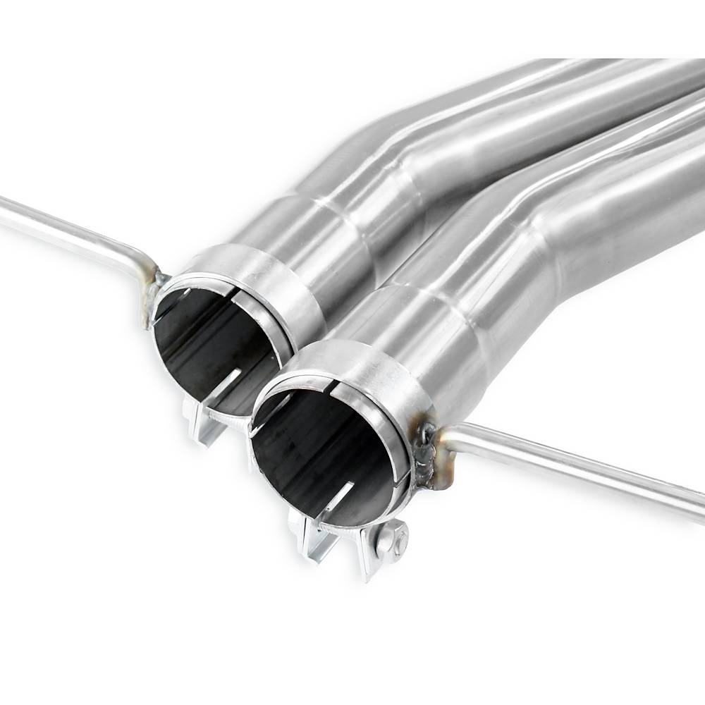 Mid-pipe kit + rear muffler 2 Ov. 90x70