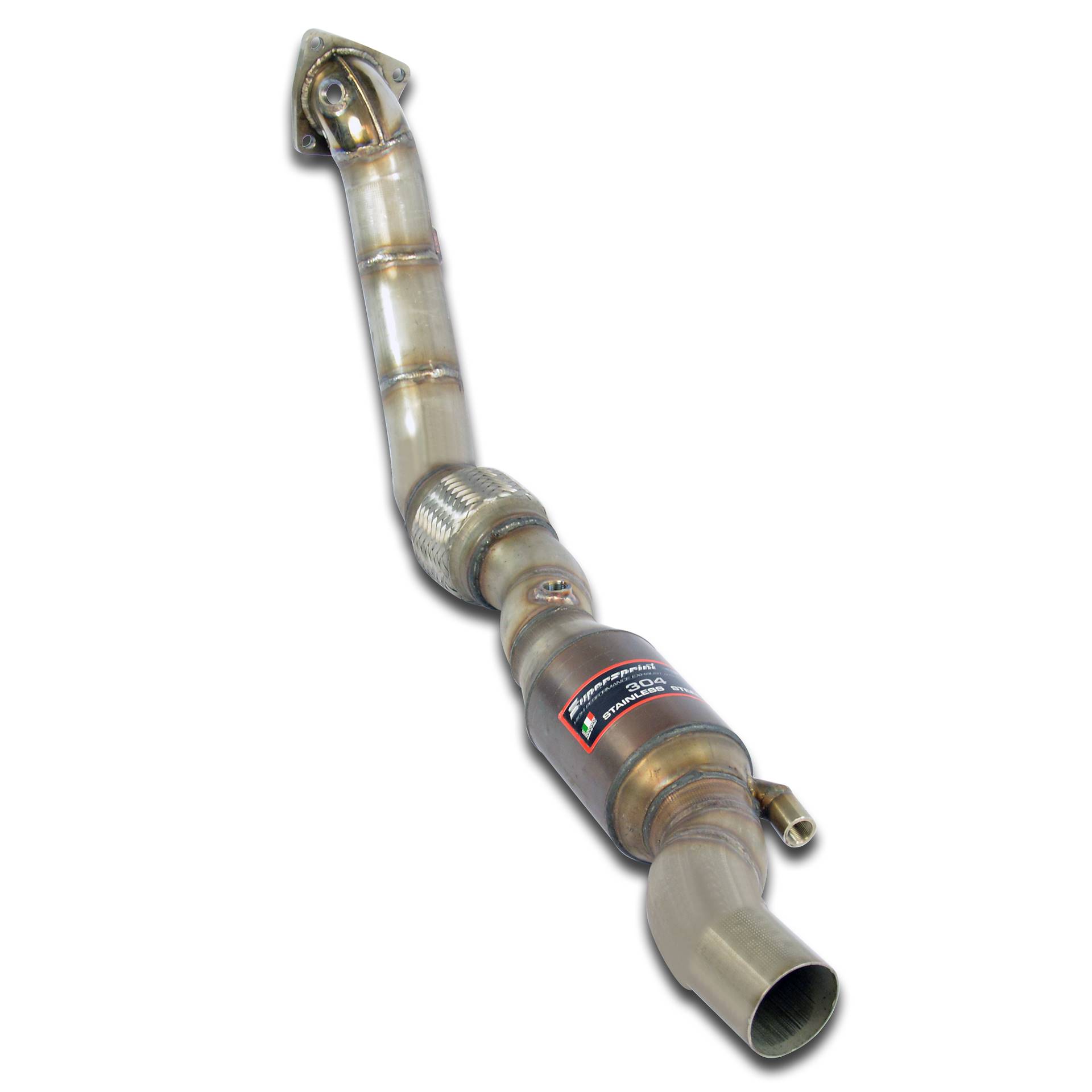Downpipe destro + Catalizzatore metallico