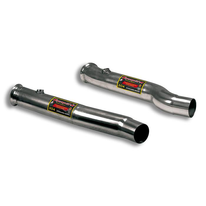 Right & Left front pipe kit (eliminates the secondary catalytics, weld on connection)