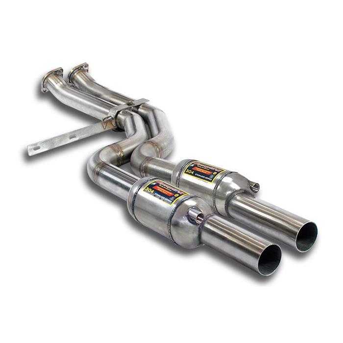 Scarico anteriore con catalizzatore metallico destro + sinistro