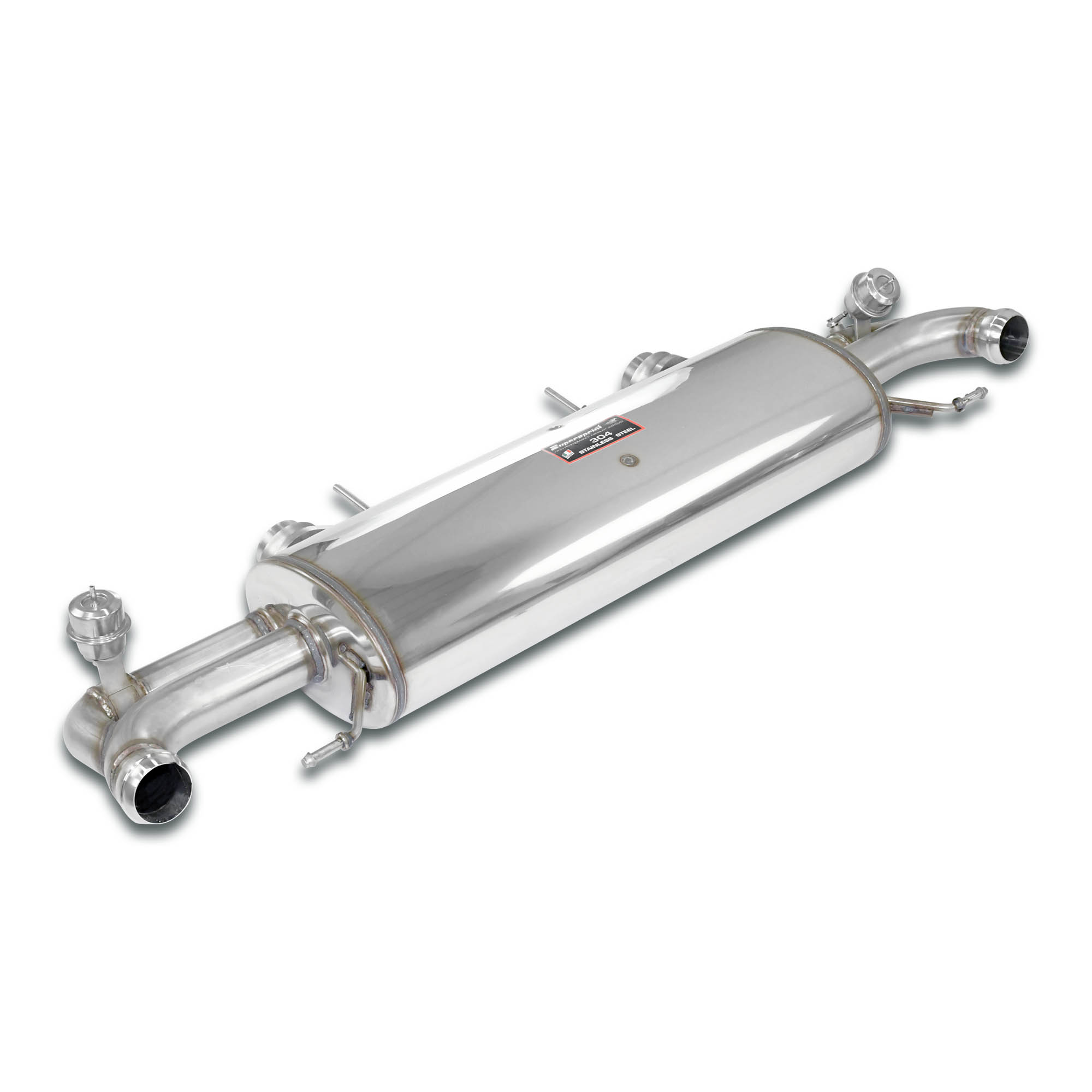 Rear exhaust Right - Left with valves<br>(For OEM endpipes)<strong><span style="color:#ea0000;">Race package<br>Available through:<br /> <a href="https://www.supersprint.com/fr-fr/distributeurs.aspx" target="_blank">RC Sport France<br /> click here</a>