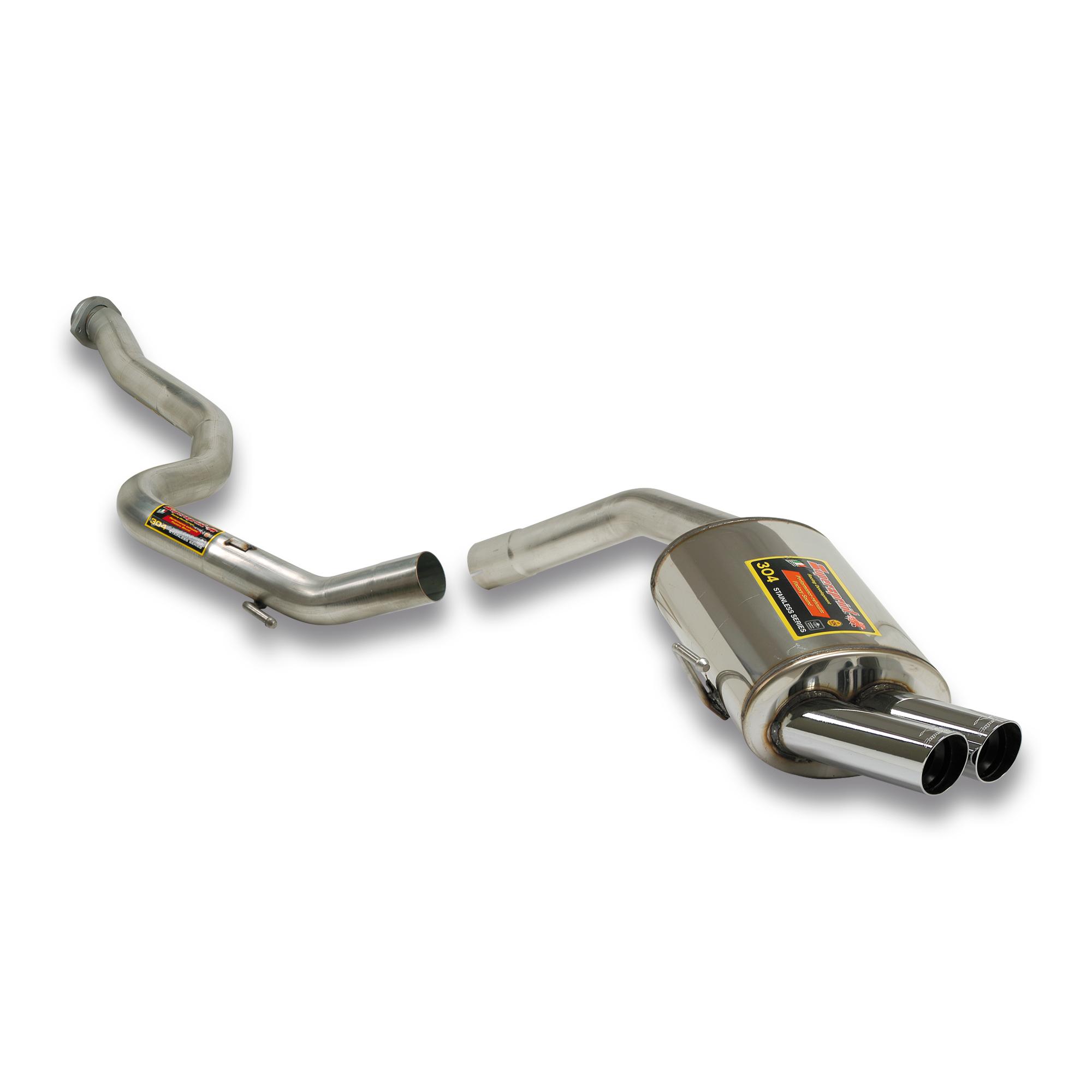 Centre pipe + rear exhaust Racing OO76