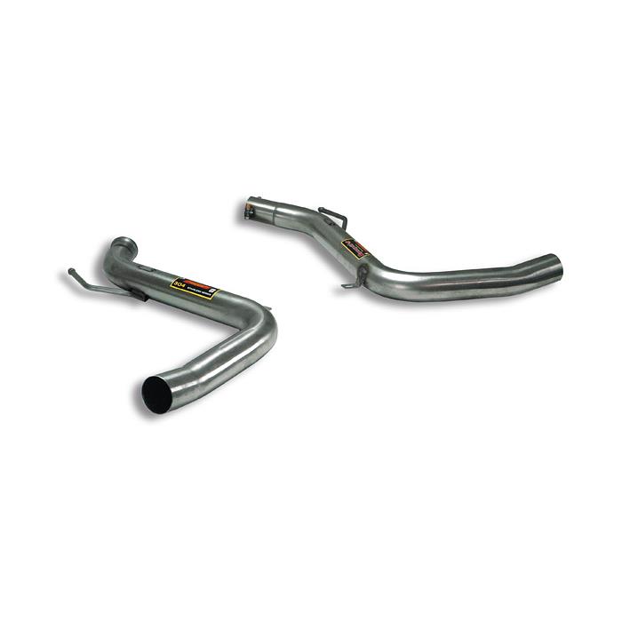 Connecting pipes kit Left-R. for OEM centre muffler