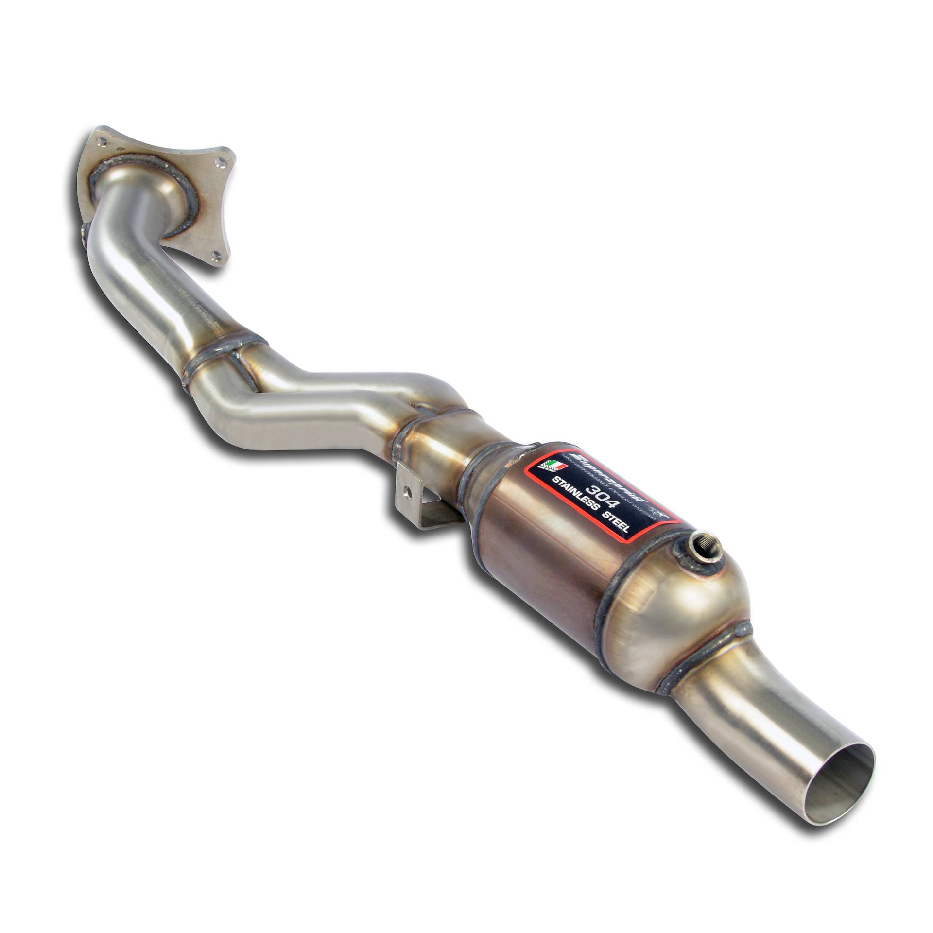 Tubo anteriore destro con catalizzatore metallico