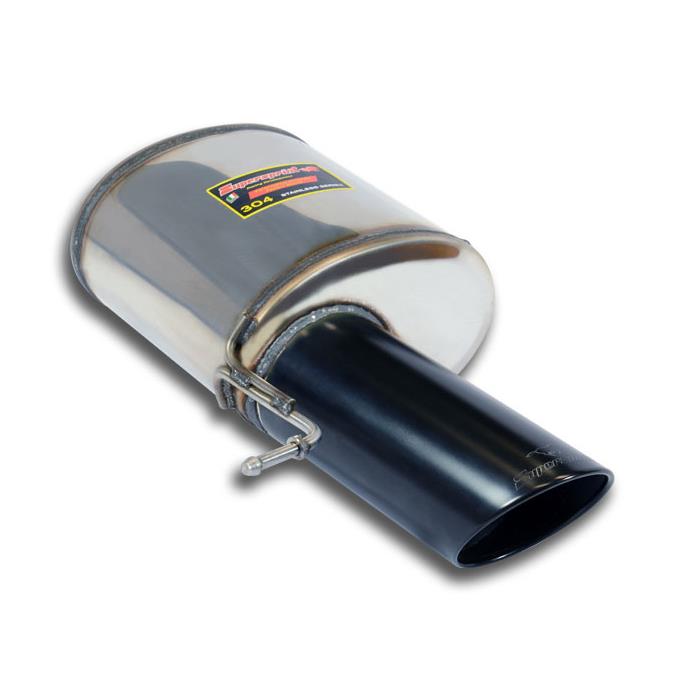 Rear exhaust Left Gun Metal Grey O120