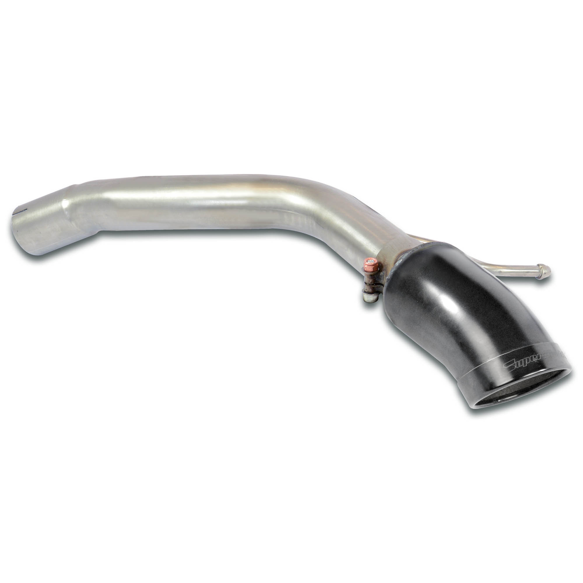 Rear pipe Right Gun Metal Grey O120 (Muffler delete)