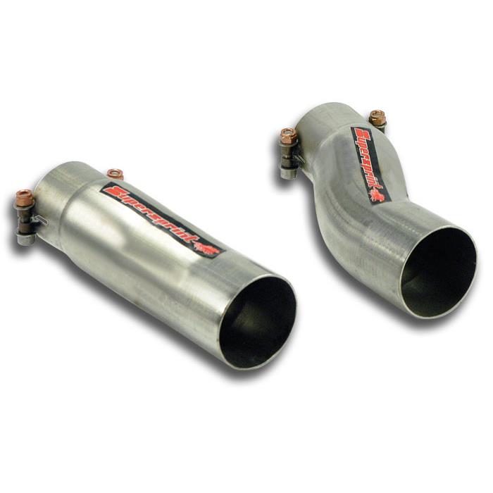 Connecting pipes kit Right - Left for OEM centre exhaust (Ø 60mm)