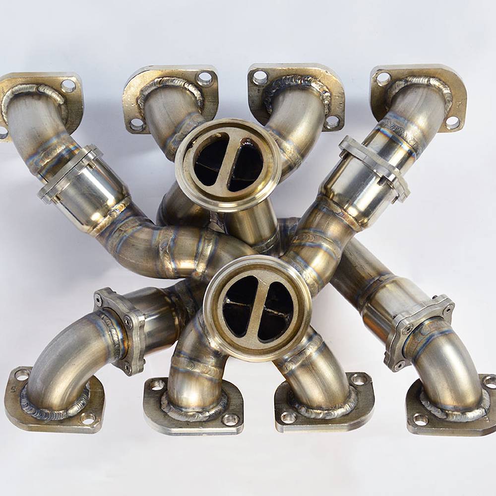 Manifold Right + Left STEEL 310S for OEM turbo charger