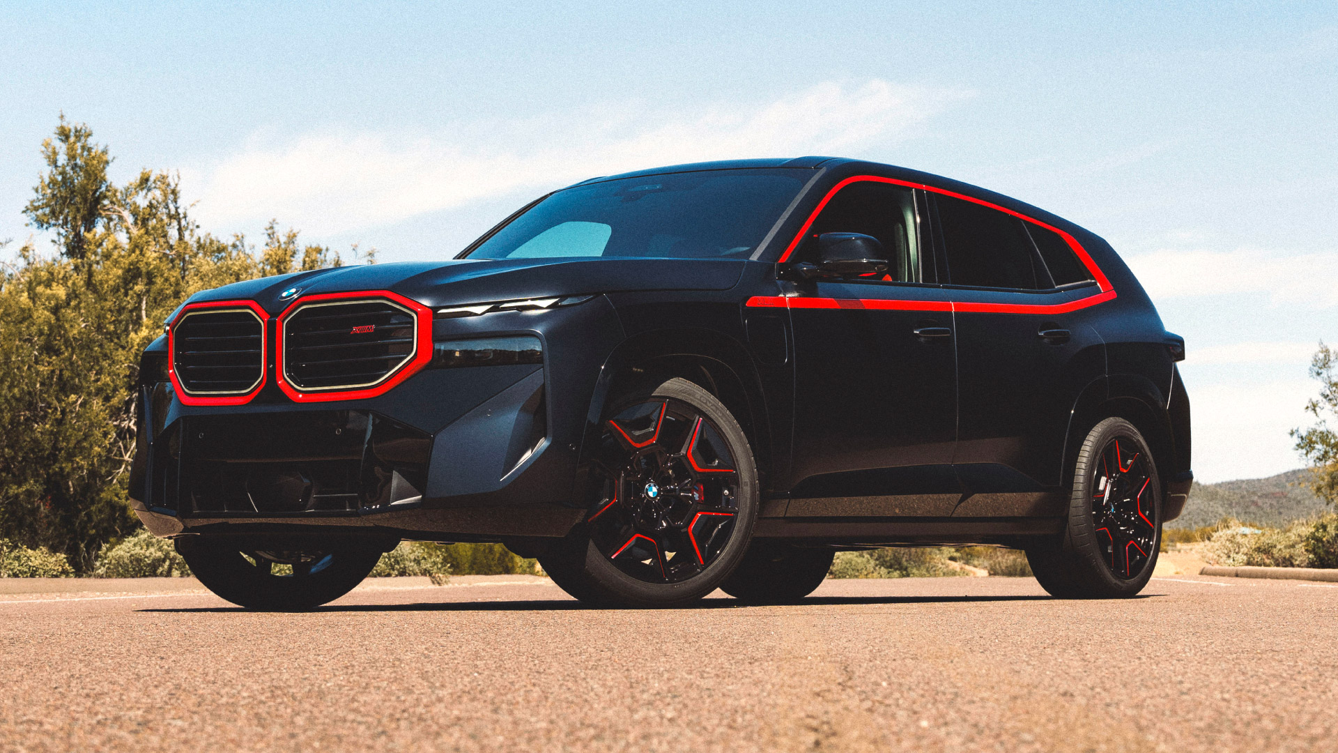 SUPERSPRINT TUBULAR HEADERS + TURBO DOWNPIPE SYSTEM BMW XM Label red