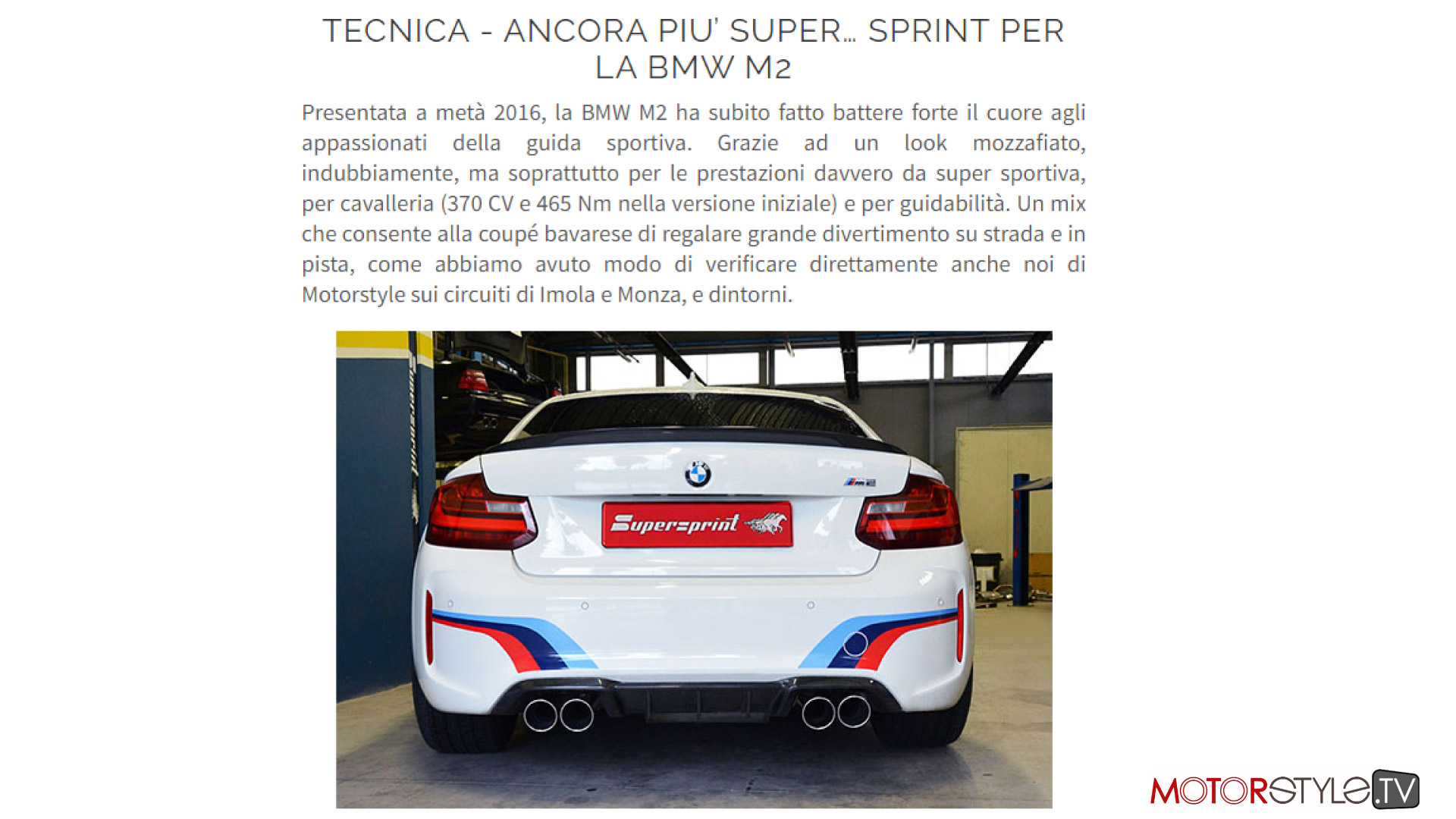 Ringraziamo Motorstyle.tv del bellissimo articolo che siamo lieti di condividere