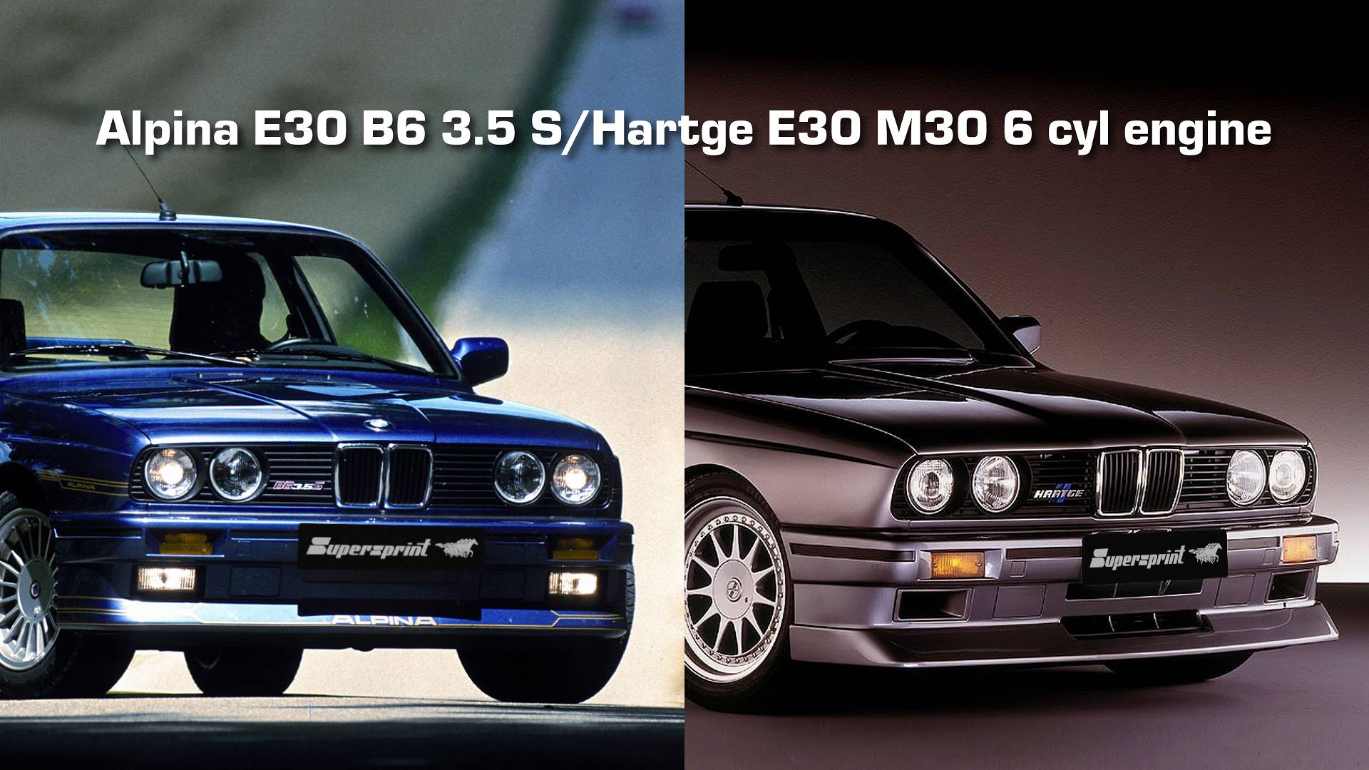 Supersprint Exhaust for Alpina E30 B6 3.5 S/Hartge E30 M30