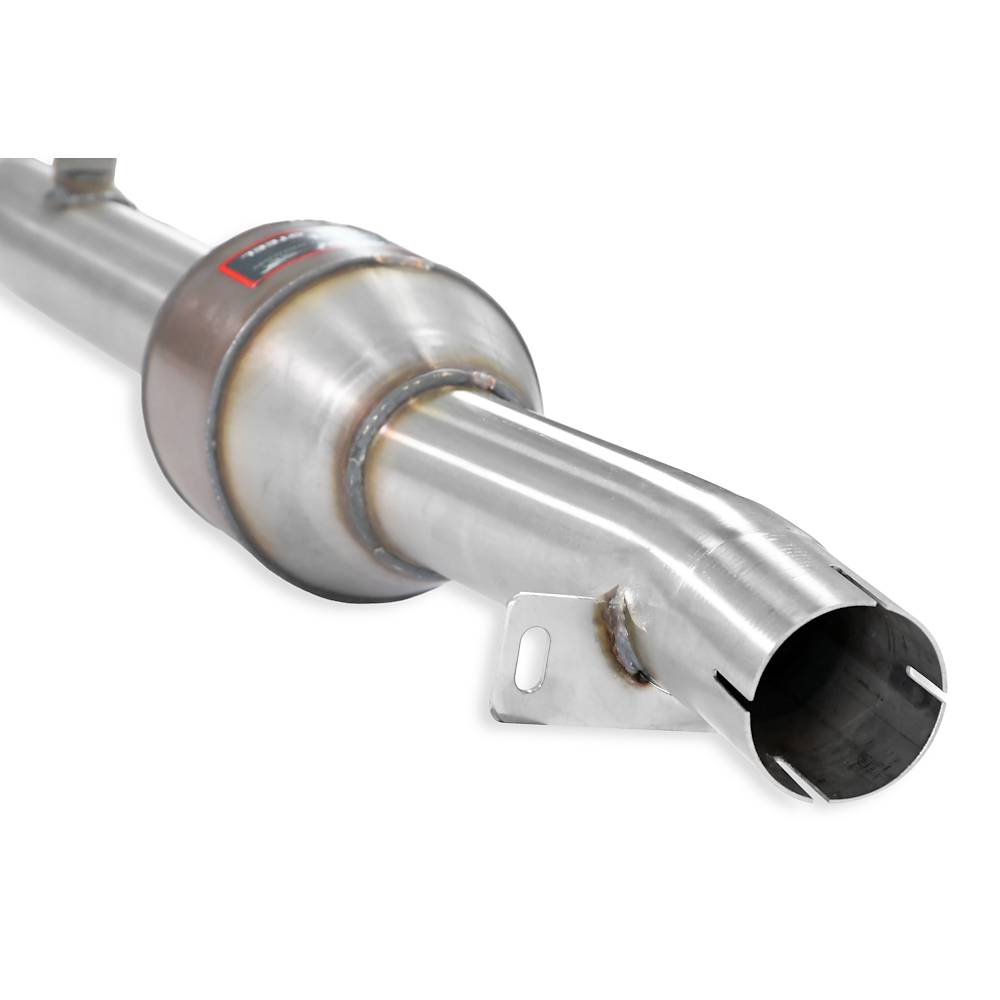 Scarico anteriore con catalizzatore metallico