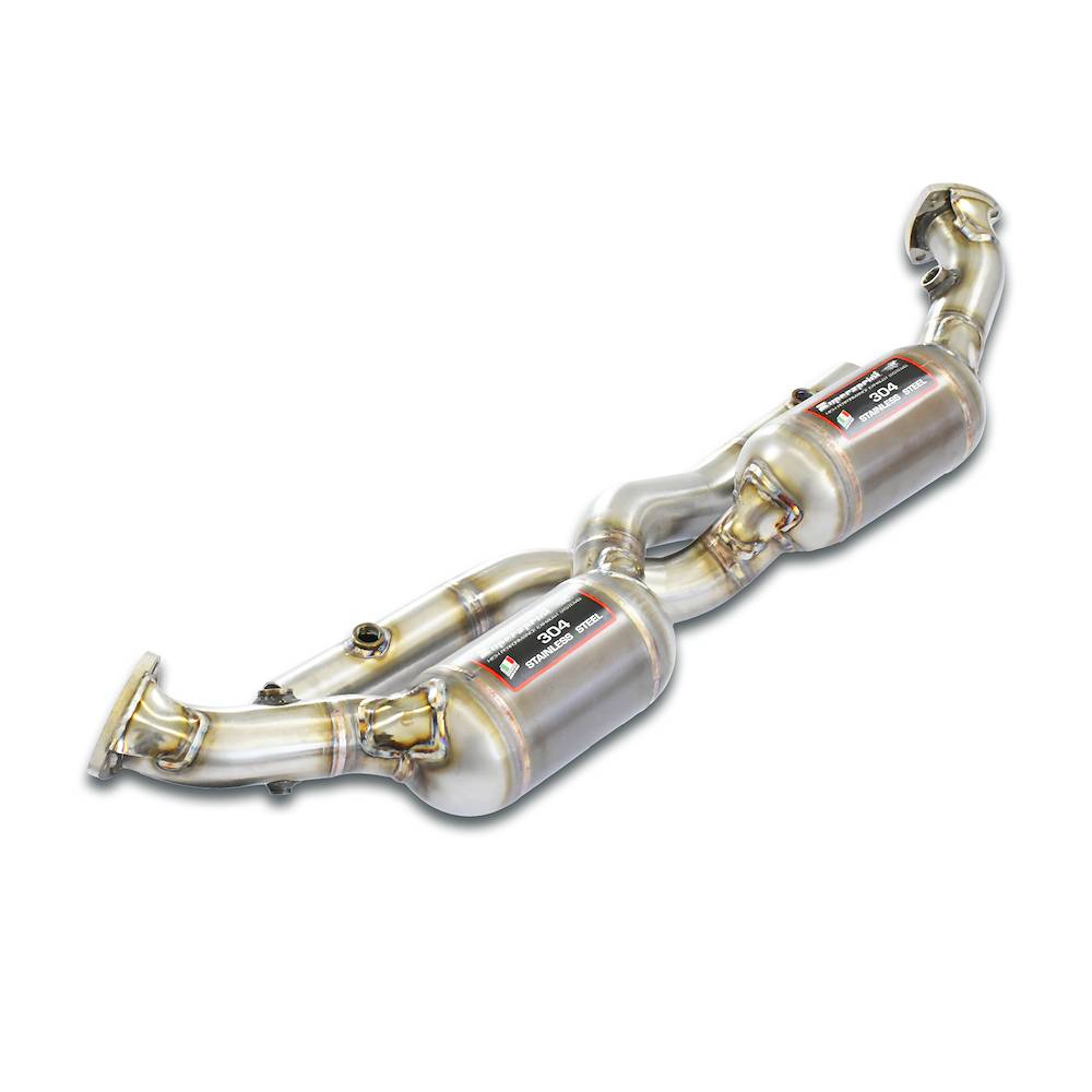 Front pipe with Metallic catalytic converter Right + Left 200CPSI