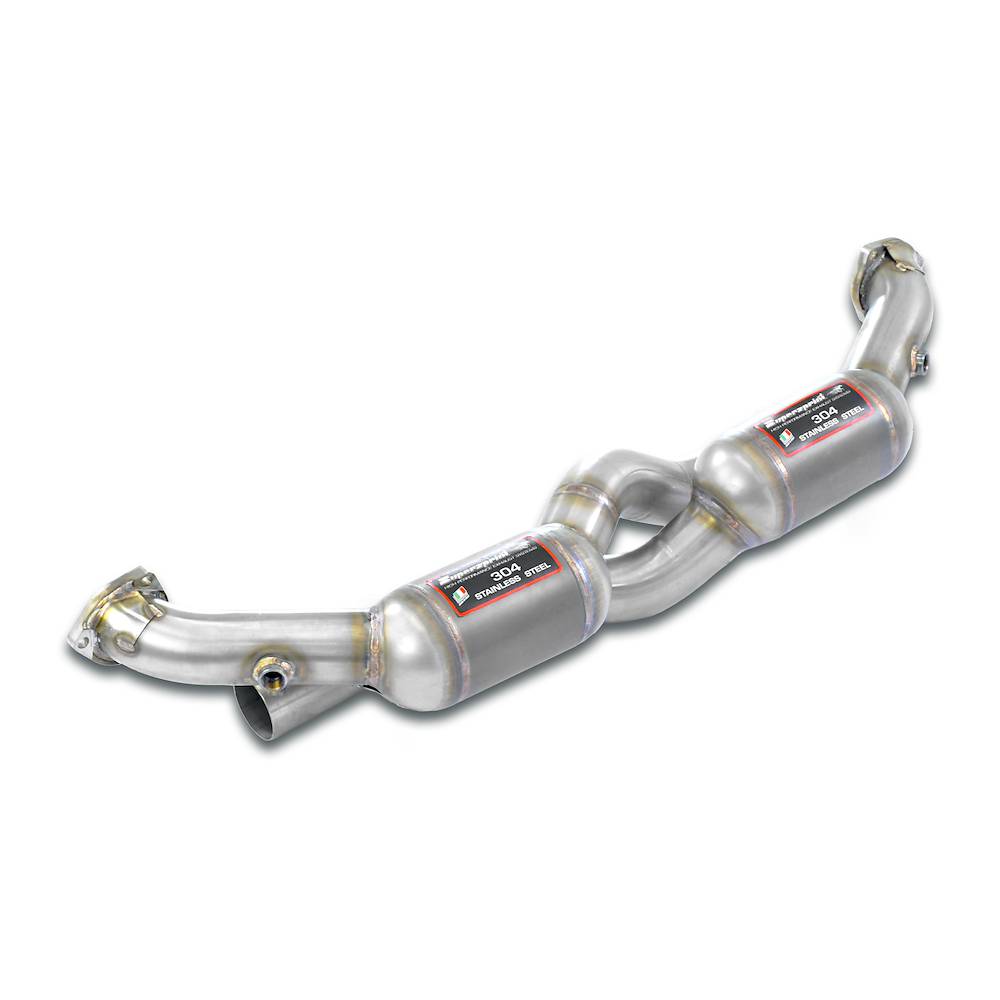 Front pipe with Metallic catalytic converter Right + Left