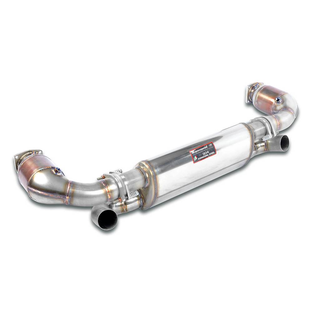 Rear exhaust Right + Left Sport + Metallic catalytic converter