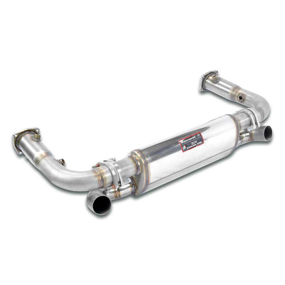 Rear exhaust Right + Left Race (replace the OEM catalytic converter)