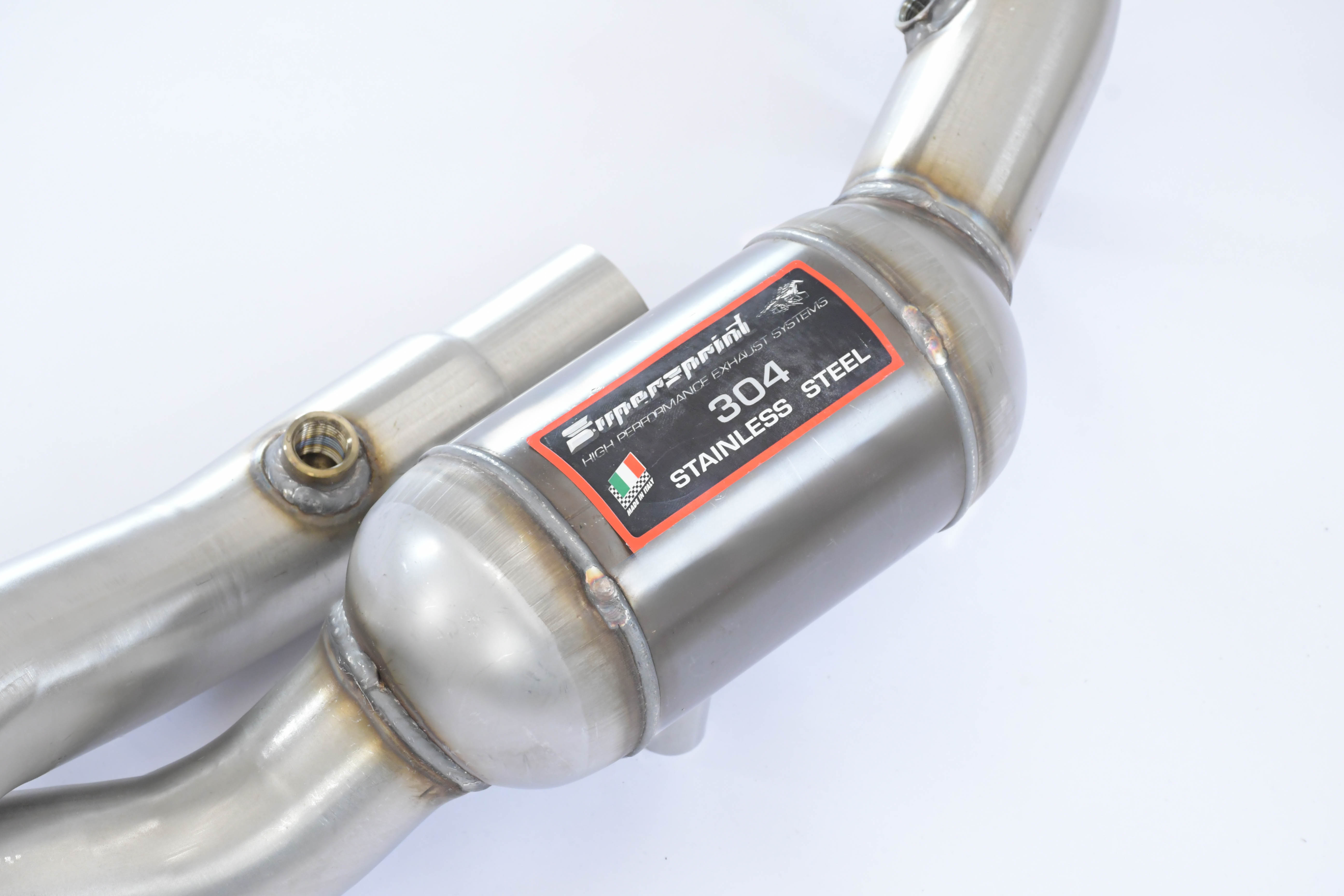 Front pipe Right + Left with Metallic catalytic converter 200CPSI Accepts the stock rear mufflers