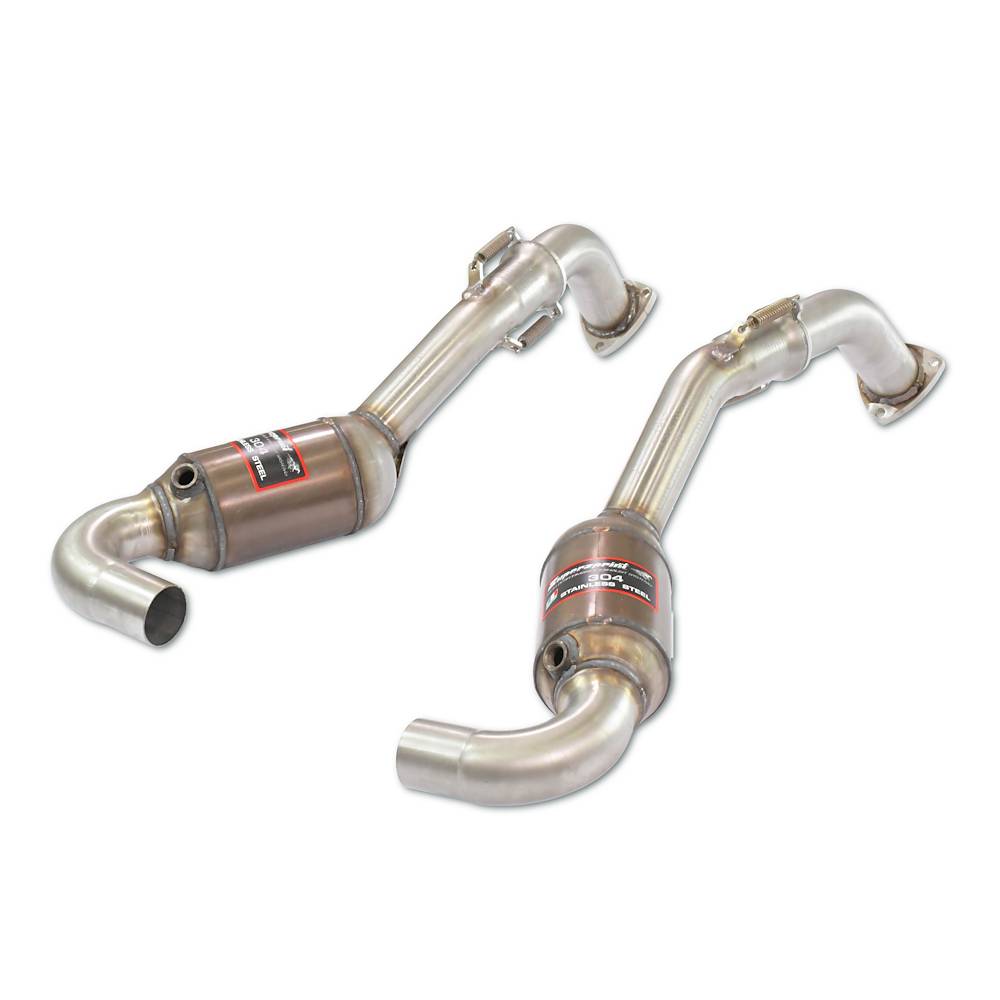 Scarico anteriore Destro + Sinistro con catalizzatore metallico