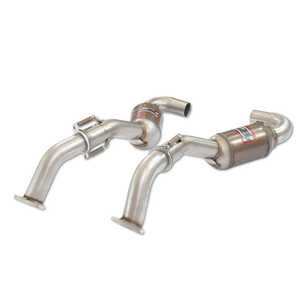 Scarico anteriore Destro + Sinistro con catalizzatore metallico