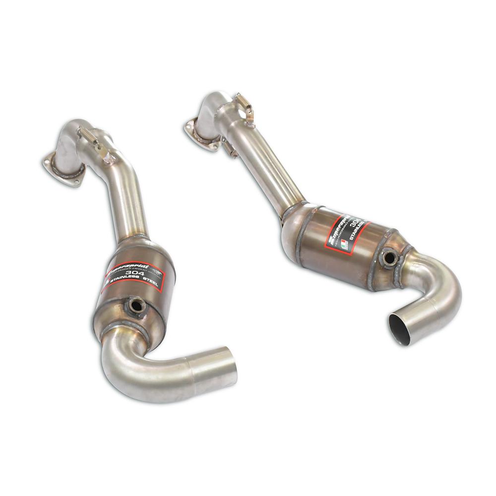 Scarico anteriore Destro + Sinistro con catalizzatore metallico