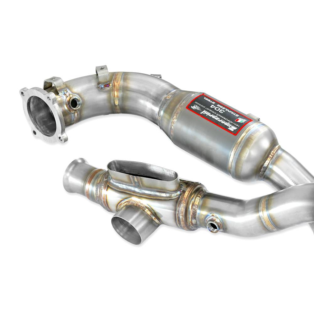 Front Metallic catalytic Right - Left 100CPSI (With heat exchangers)