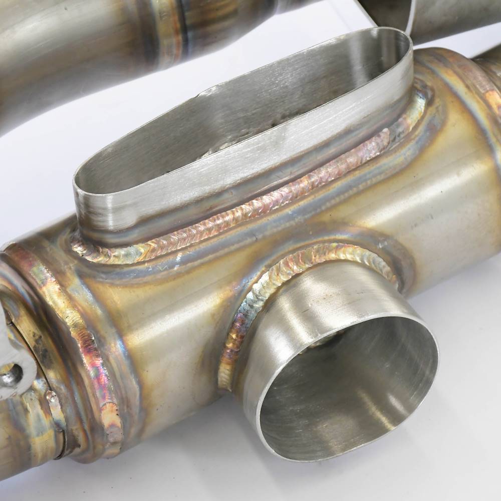 Front pipe Right - Left Replaces catalytic (With heat exchangers)