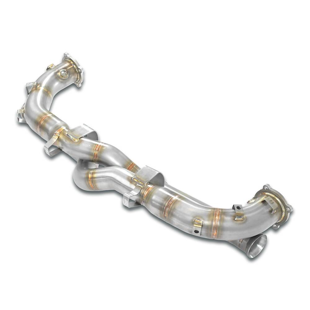 Front pipe Right - Left Replaces catalytic (W/o heat exchangers)