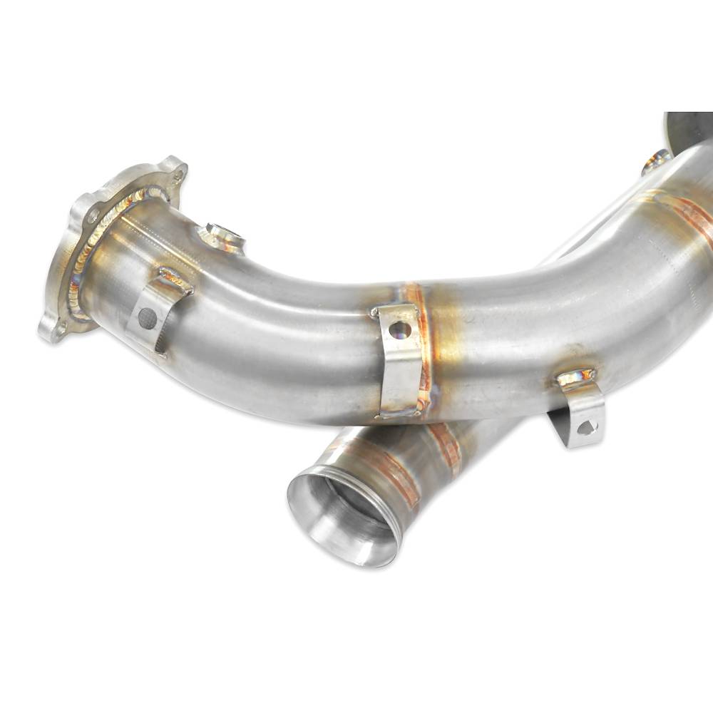 Front pipe Right - Left Replaces catalytic (W/o heat exchangers)