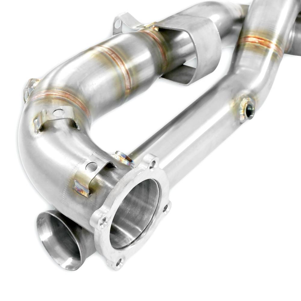 Front pipe Right - Left Replaces catalytic (W/o heat exchangers)