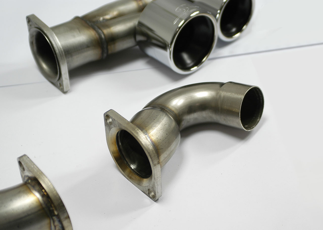 Rear exhaust Right - Left Sport + Metallic catalytic converters