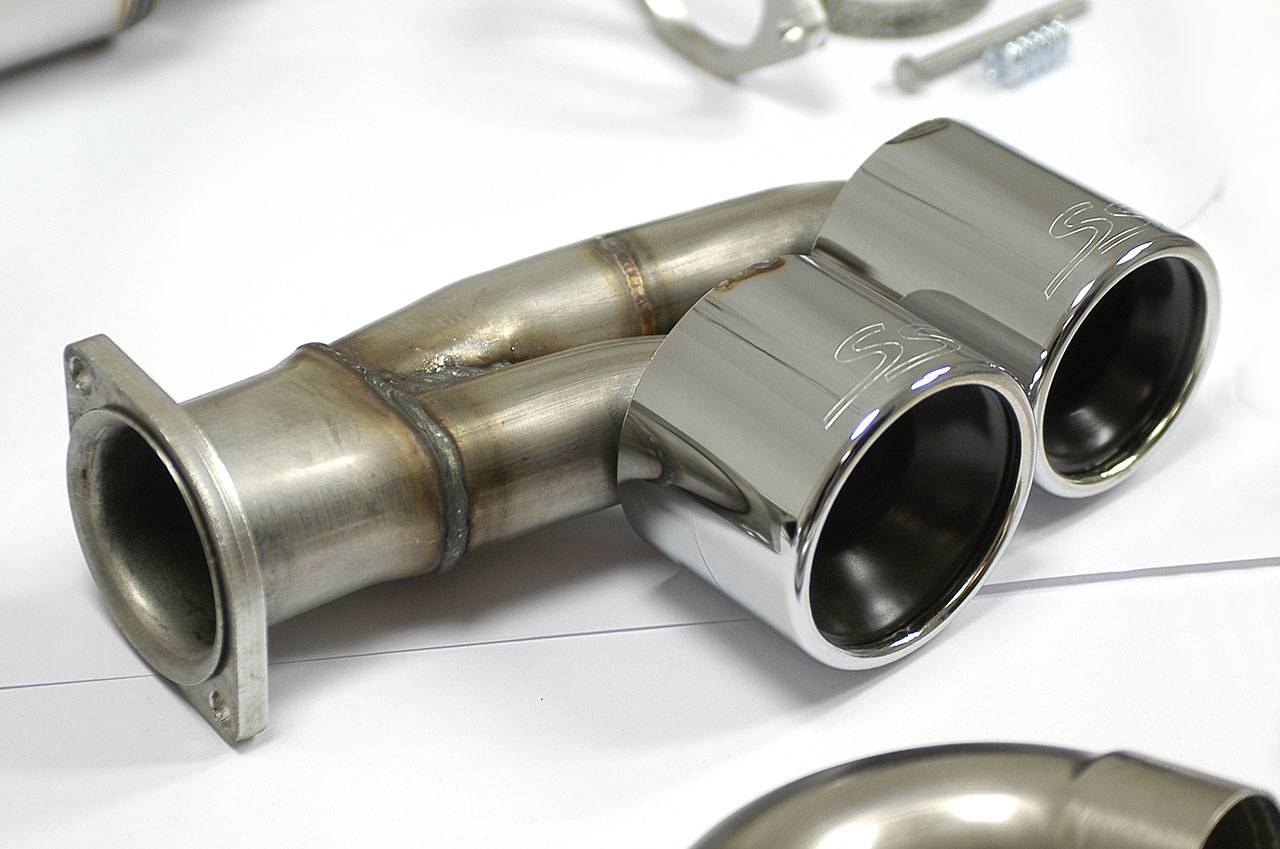 Rear exhaust Right - Left Sport + Metallic catalytic converters