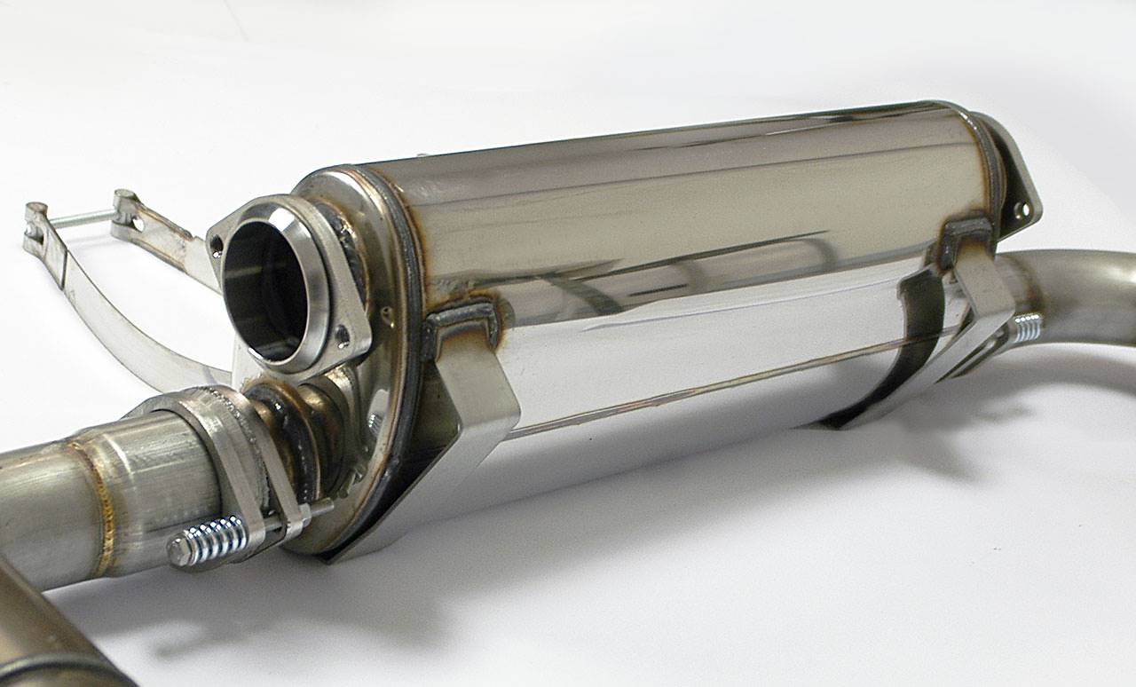 Rear exhaust Right - Left Sport + Metallic catalytic converters