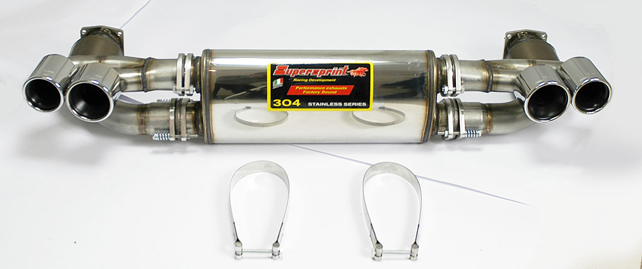 Rear exhaust Right - Left Sport + Metallic catalytic converters