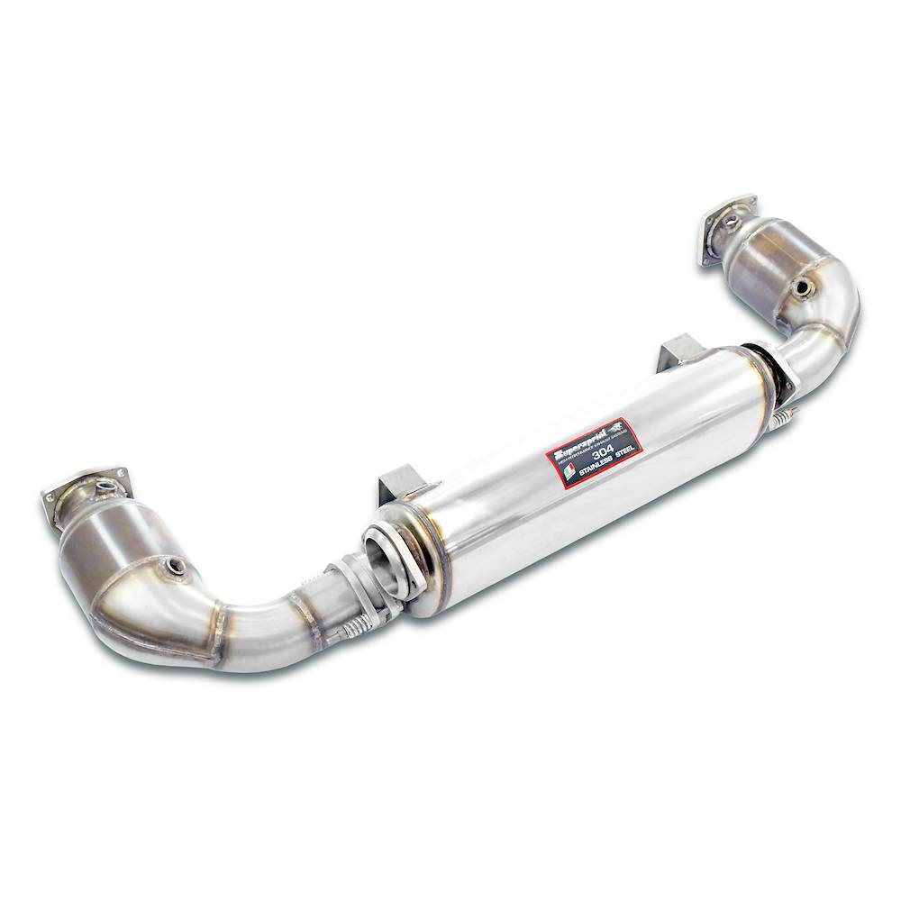 Endschalldämpfer Rechts - Links "Sport" + Sport Metallkatalysator 100 CPSI