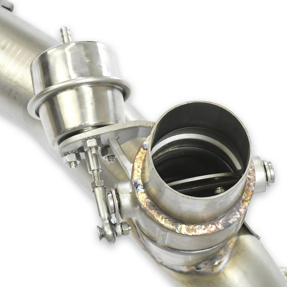 X-Pipe + valvola Destro - Sinistro