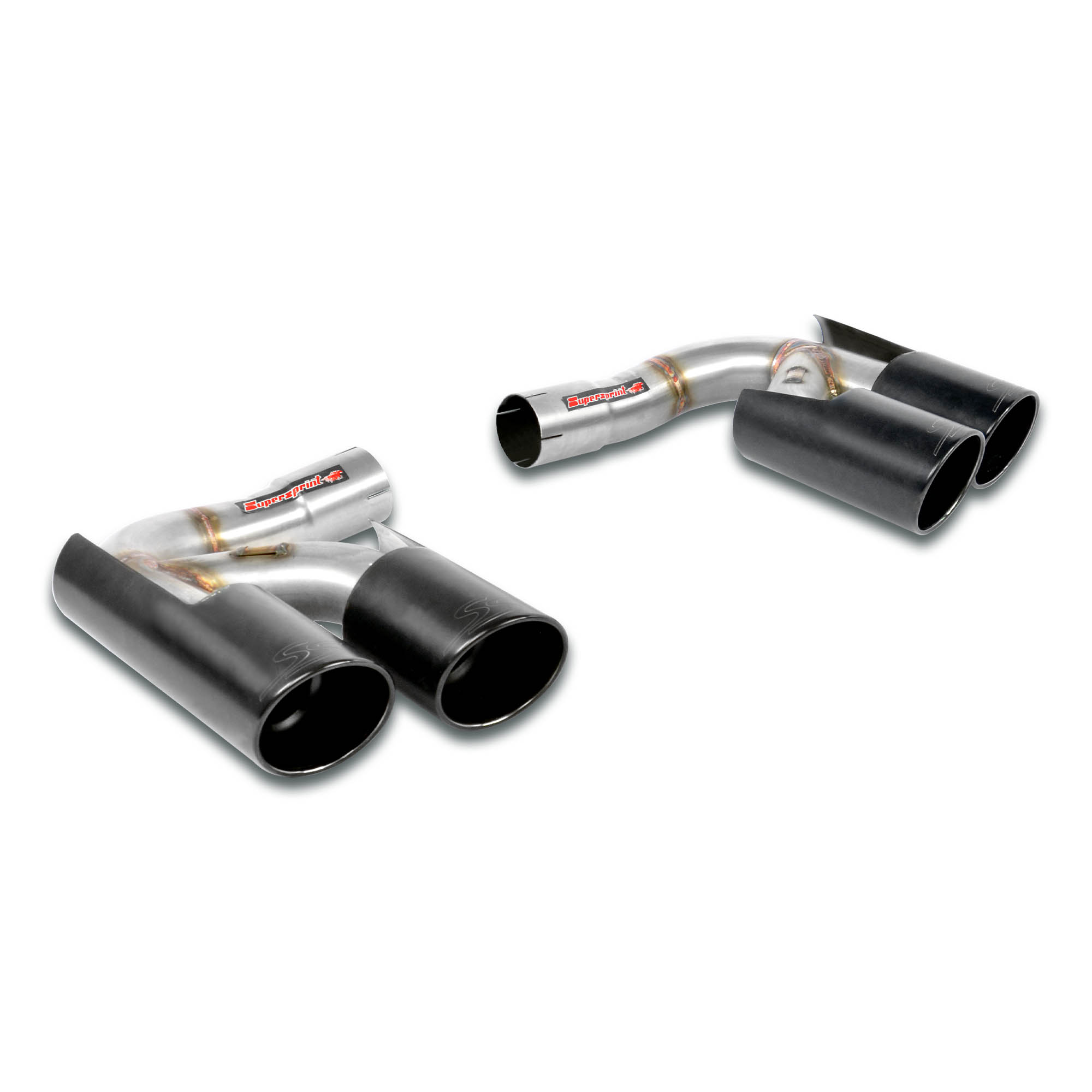 Rear pipe Right - Left OO100 (Muffler delete) Gun Metal Grey