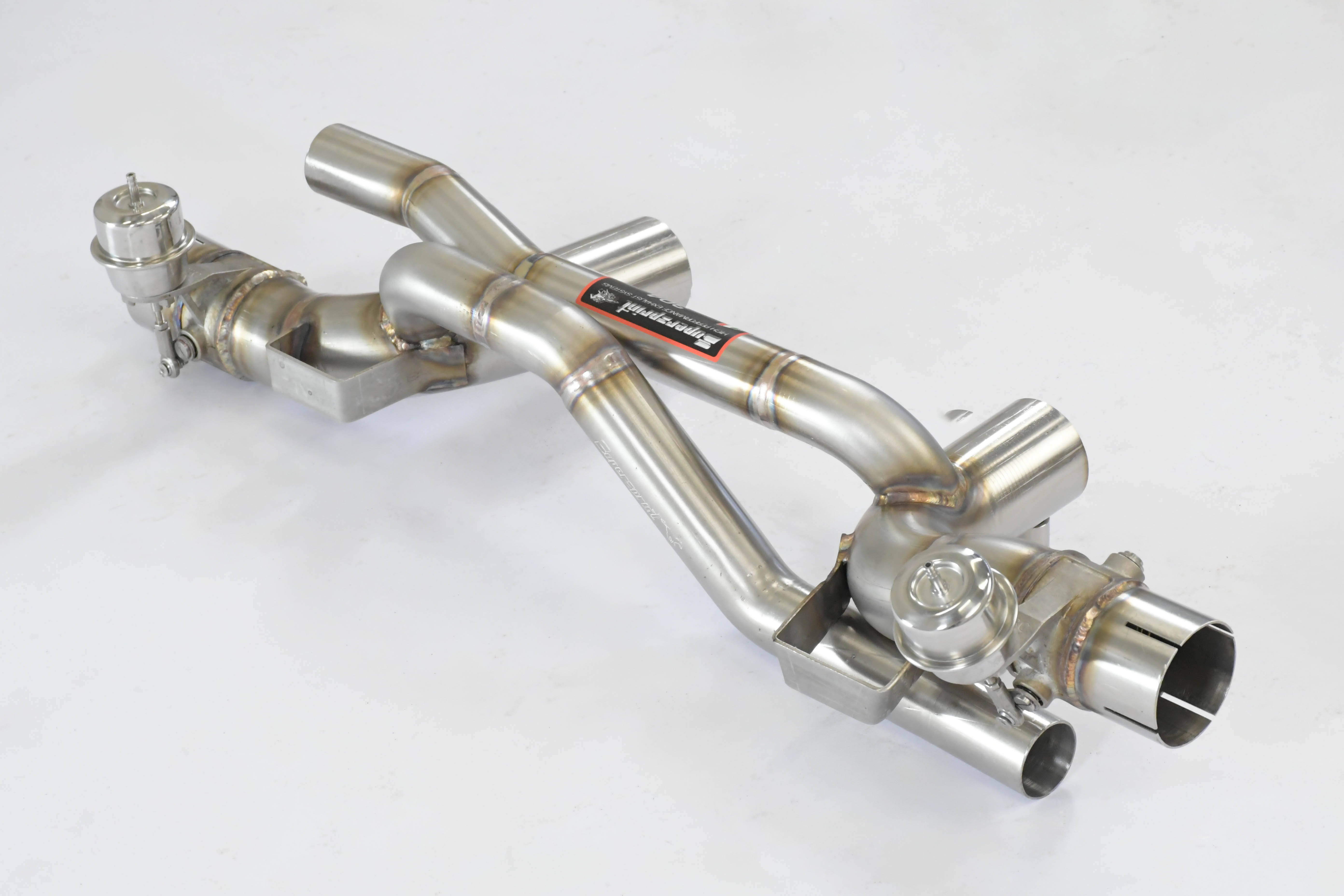 Rear pipe kit Right - Left with valves (Vacuum) (Muffler delete) 