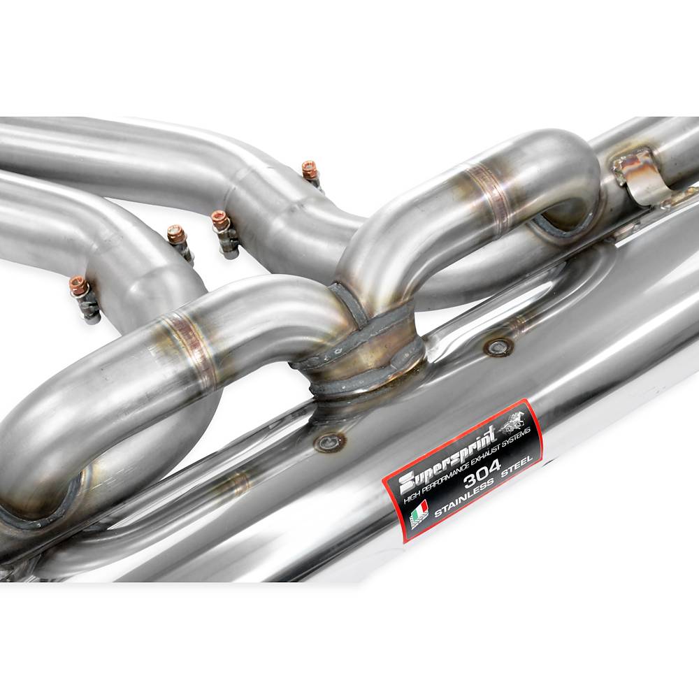 Rear exhaust with valves right - left