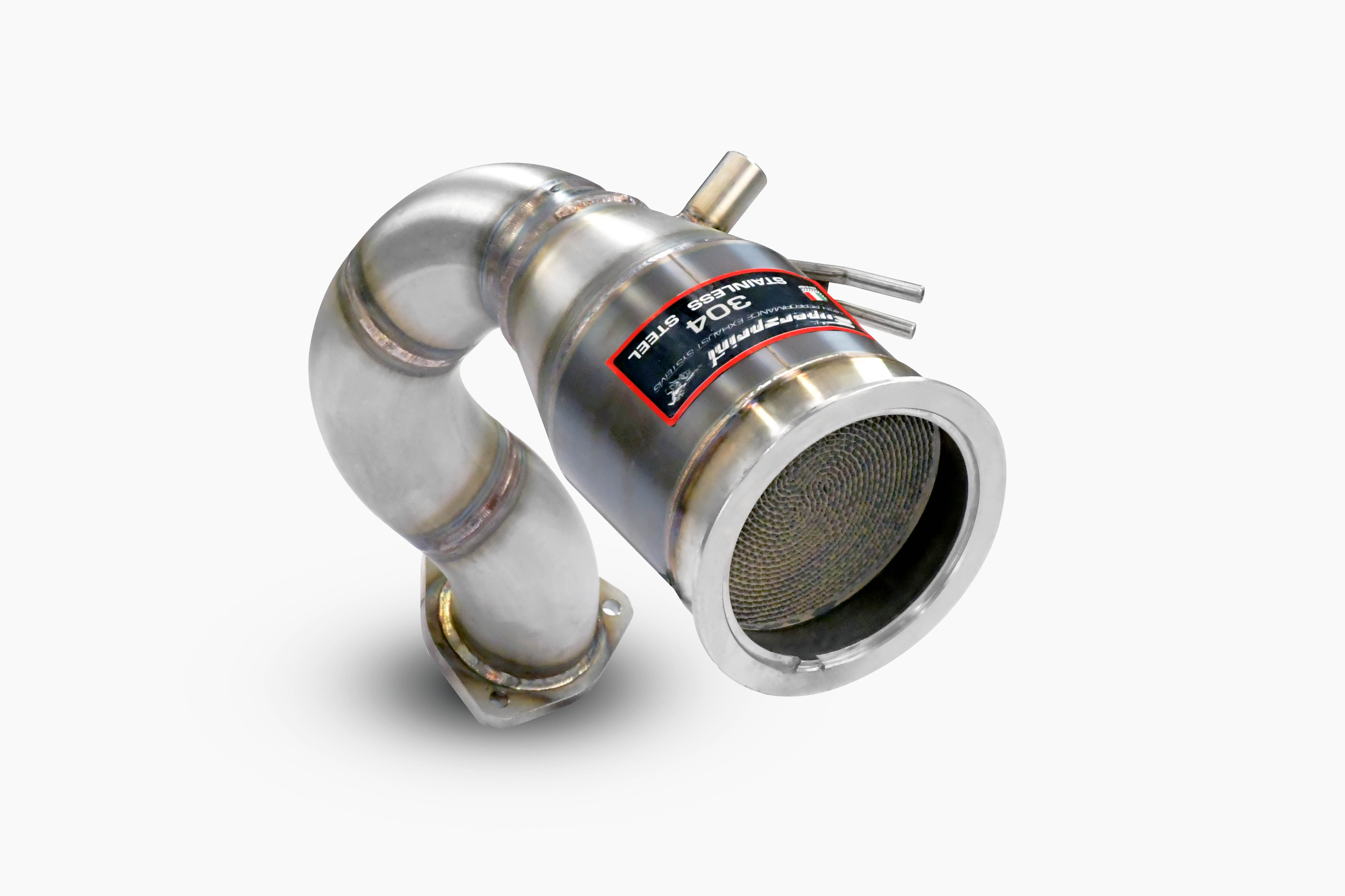 Downpipe Left + Metallic catalytic 