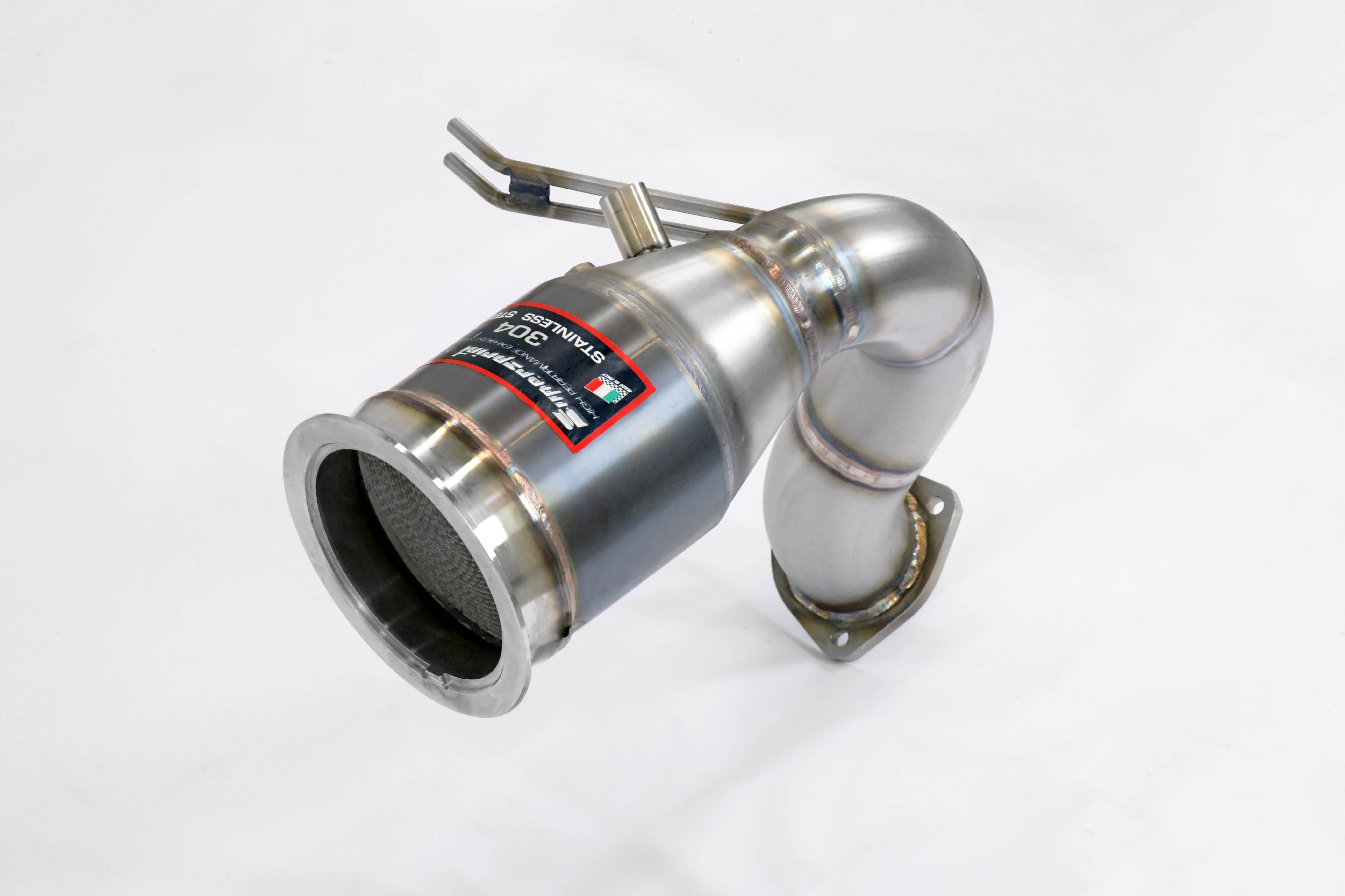 Downpipe Rechts + Sport Metallkatalysator  