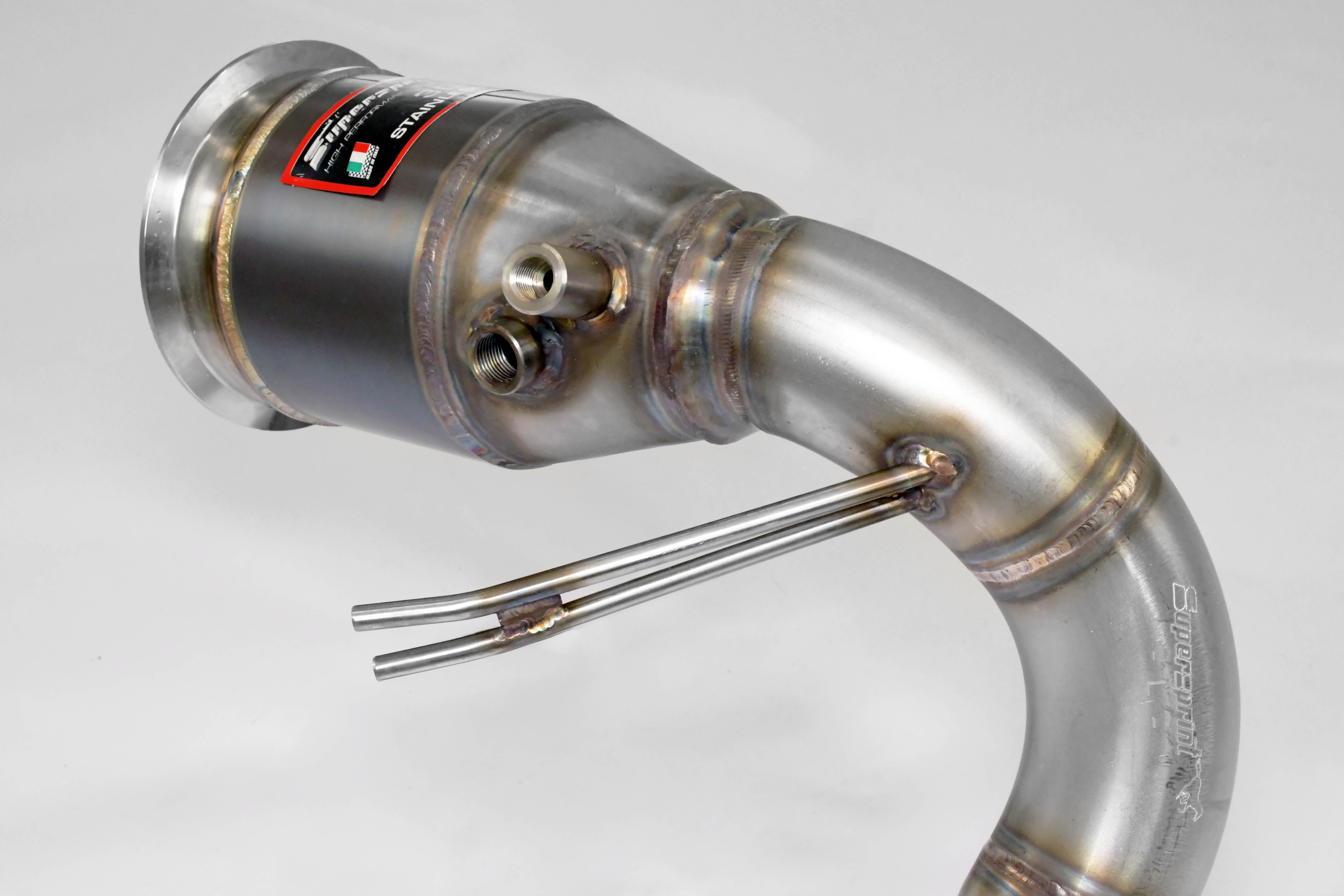 Downpipe Sinistro + Catalizzatore metallico 