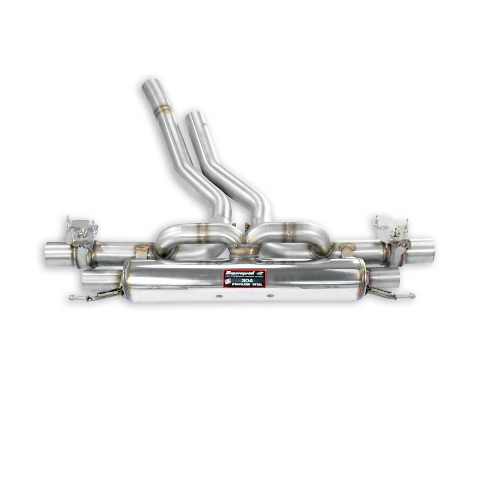 Rear exhaust with valves right - left