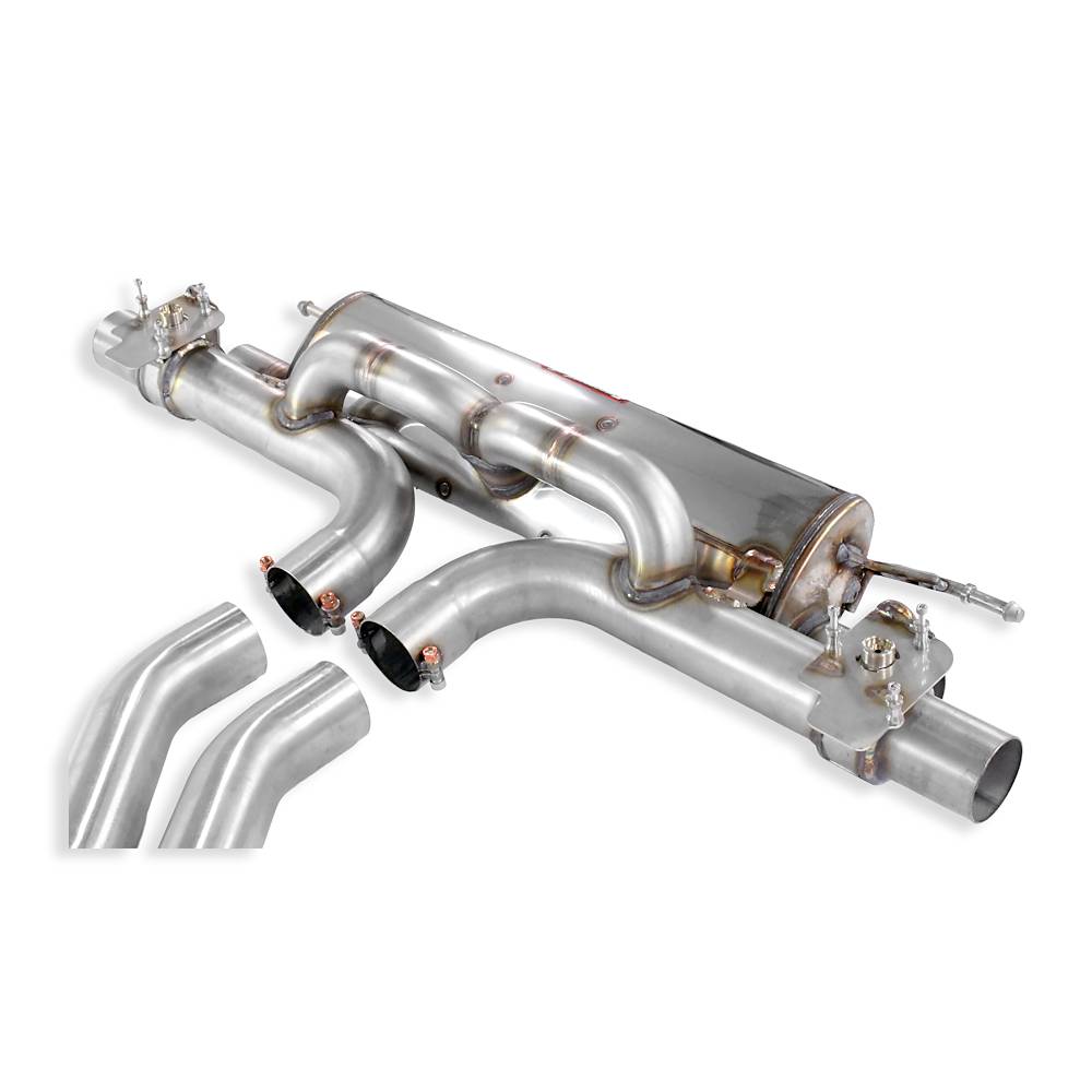 Rear exhaust with valves right - left