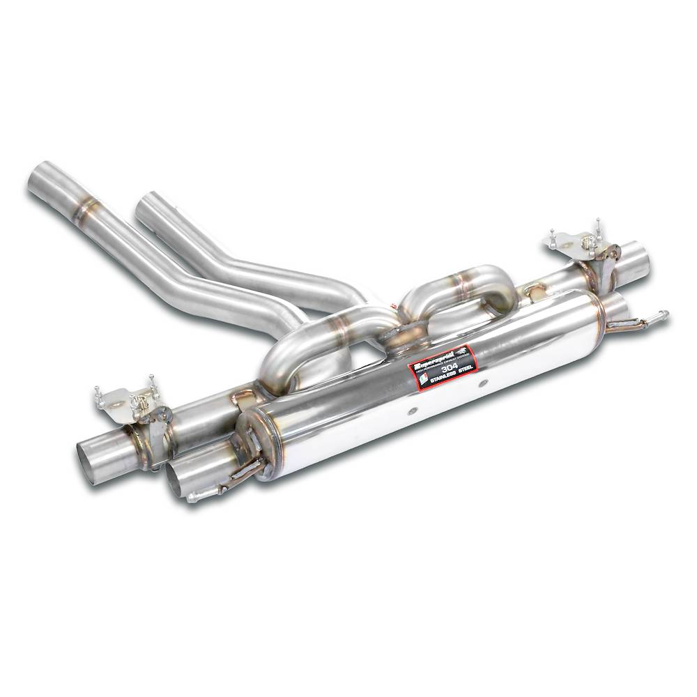 Rear exhaust with valves right - left