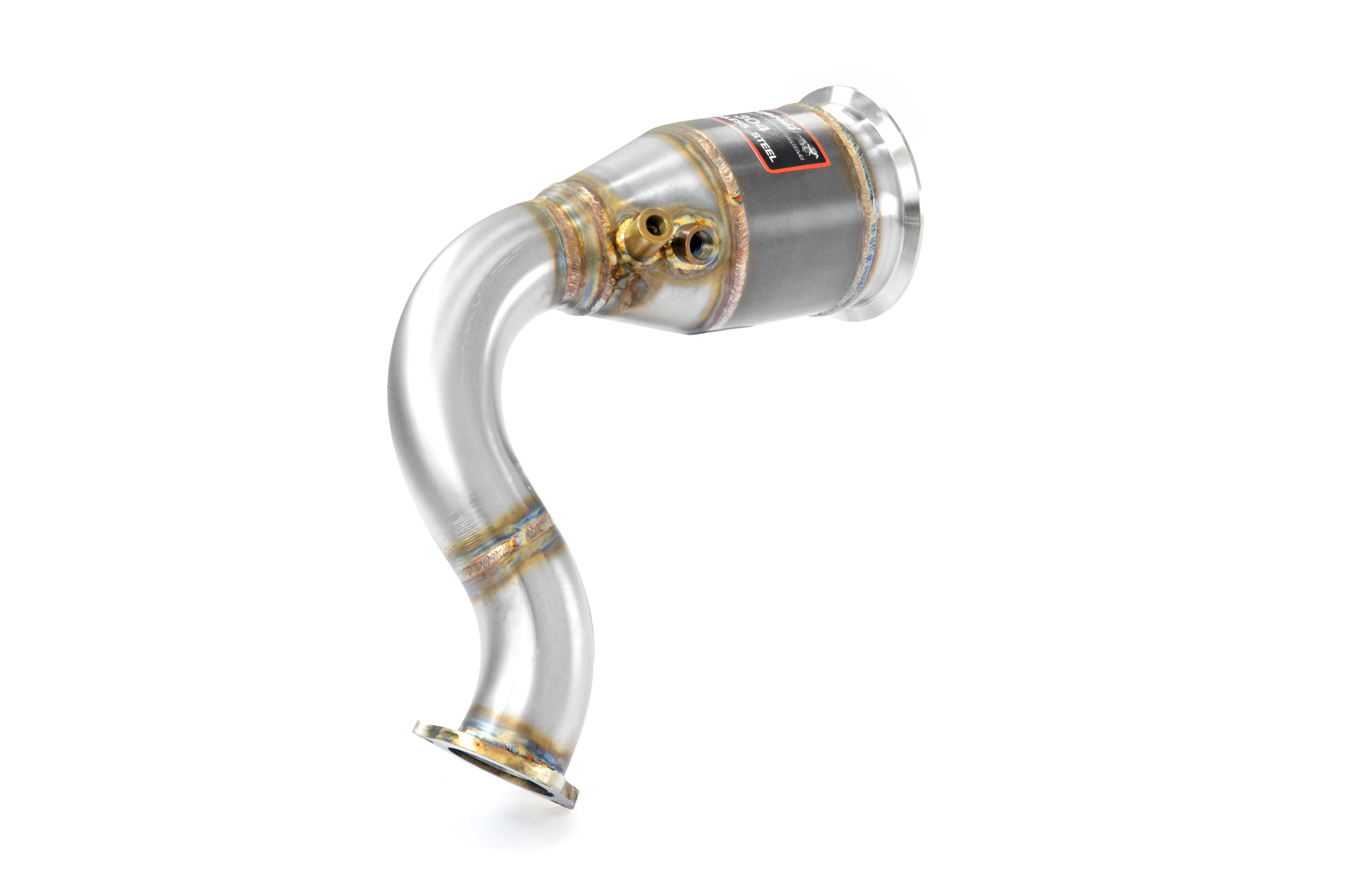 Downpipe Sinistro + catalizzatore metallico 