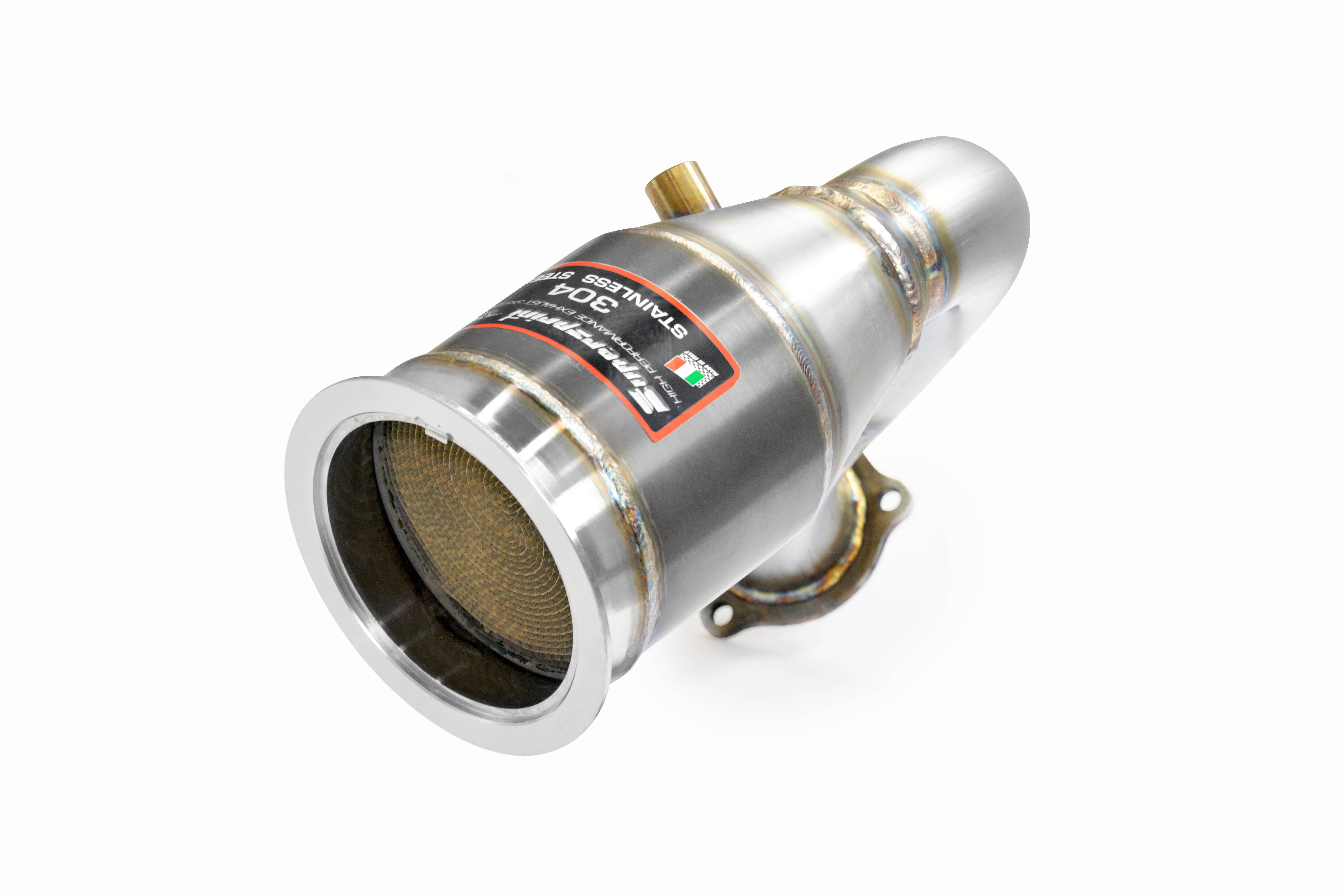 Downpipe Links + Sport Metallkatalysator 