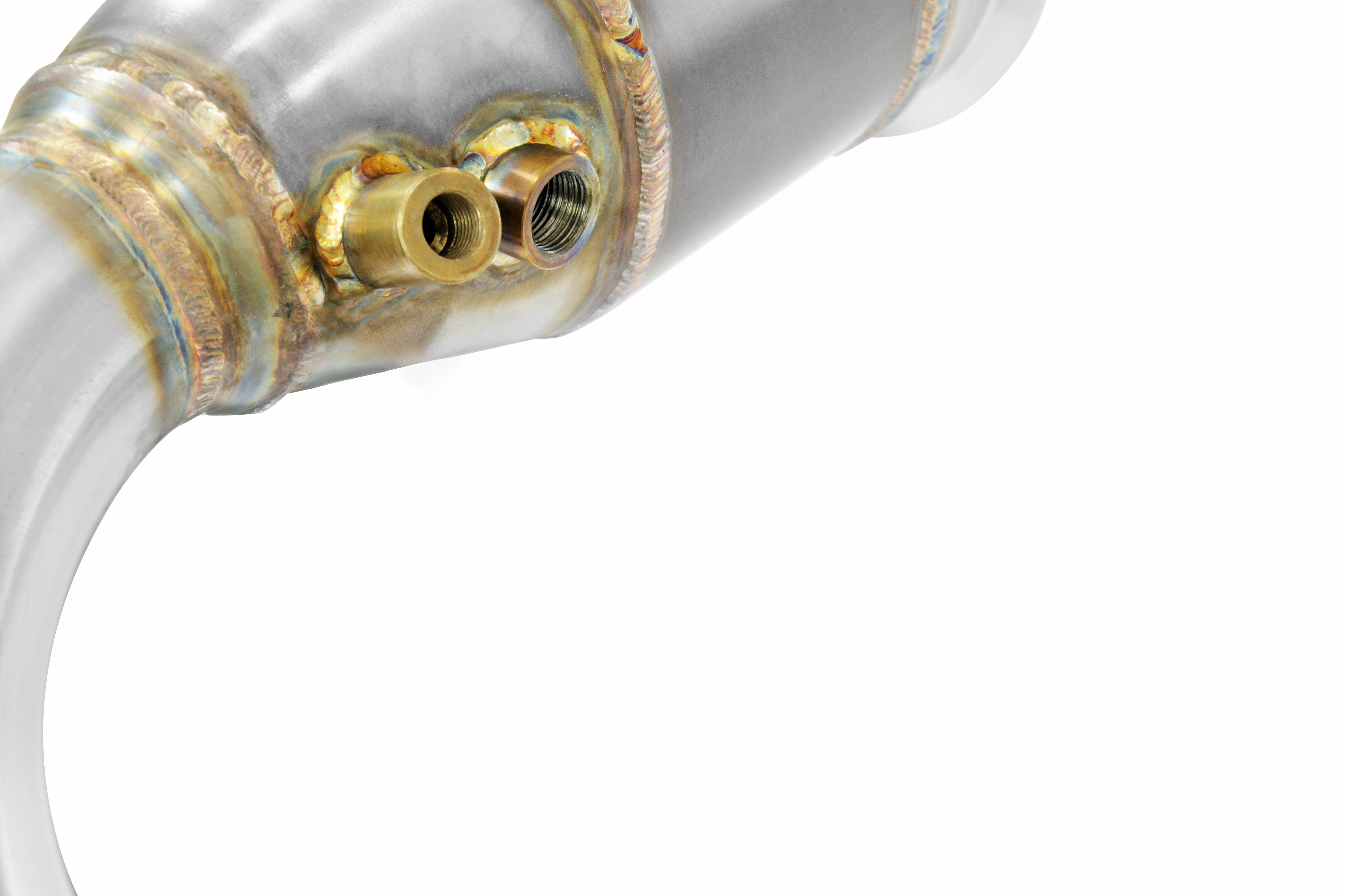 Downpipe Links + Sport Metallkatalysator 