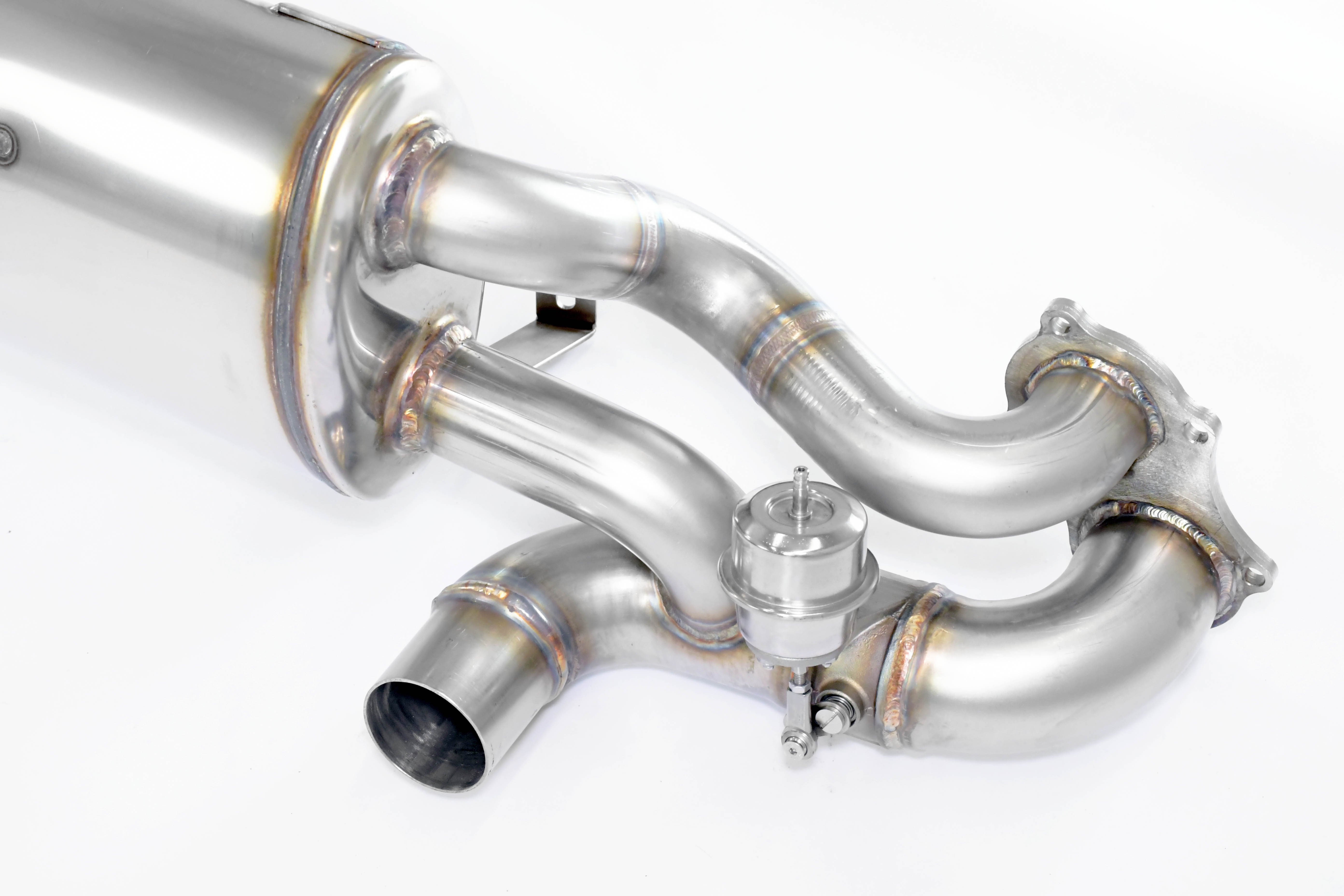 Rear exhaust right - left with valves