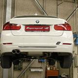 Supersprint full exhaust system development for BMW F30 328i 2.0T 